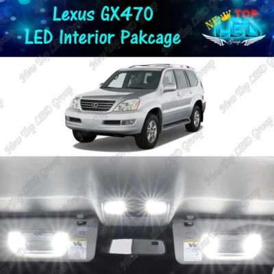 White Interior LED Lights Package Kit for 2003 - 2007 2008 2009 Lexus GX470 - Image 1 of 4