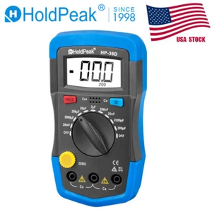 Digital Multimeter Capacitance Test Meters HoldPeak HP-36D Back Light Data Hold - Picture 1 of 6