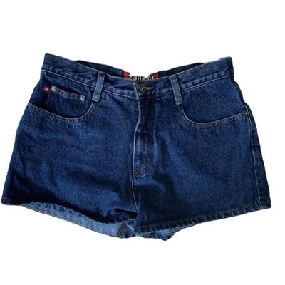 Pantalones Cortos De Colección Zana Di Tiro Alto Jean Mamá Talla 11 Azul Lavado Mediano Denim Y2K Años 90 Foto 1 de 4