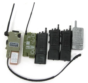 Military 1/6 Scale Hand Radio Walkie Talkie Lot For 12 Inch Action Figures - Picture 1 of 5