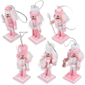 6 Pcs Nutcracker Ornament Soldier Decor Desktop Festival Nutcrackers - Picture 1 of 12