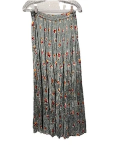 Coldwater Creek Full Tiered Maxi Skirt Sz M Boho Western Prairie Cottage - Picture 1 of 10