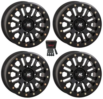 High Lifter by STI HL23 Beadlock 15" Wheels Black Kawasaki Teryx Mule - Image 1 of 3