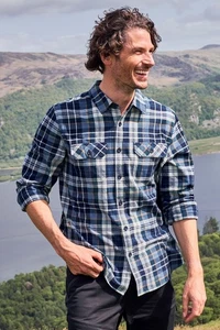 Mountain Warehouse Herren Flanell Langarm Hemd 100% Baumwolle Atmungsaktiv - Bild 1 von 316