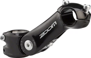 Zoom TDS-C297 Stem - 125mm, 25.4 Clamp, Adjustable, 1 1/8", Aluminum, Black - Picture 1 of 1