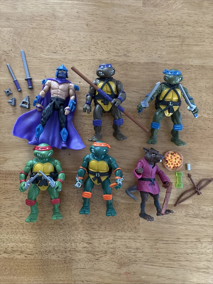 Playmates Teenage Mutant Ninja Turtles TMNT 1988 remasterizado animado paquete de 6 Foto 1 de 1