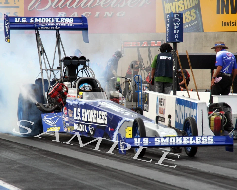 LARRY DIXON US SMOKELESS TOP FUEL CAR AWESOME BURNOUT 8X10 GLOSSY PHOTO #8Q Foto 1 de 1
