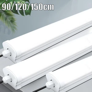 Lampada LED per ambienti umidi tubo lampada da vasca plafoniera officina 60/90/120/150 cm - Foto 1 di 57