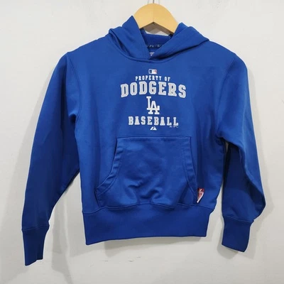 Majestuoso Auténtico Estilo Retro LA Dodgers Polar Sudadera con Capucha Pullover Sudadera Pequeña Foto 1 de 4