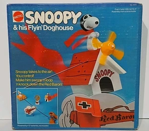 Neu versiegelt alt Vintage 1973 Mattel Snoopy & His Flyin’ Doghouse Snoopy roter Baron - Bild 1 von 24