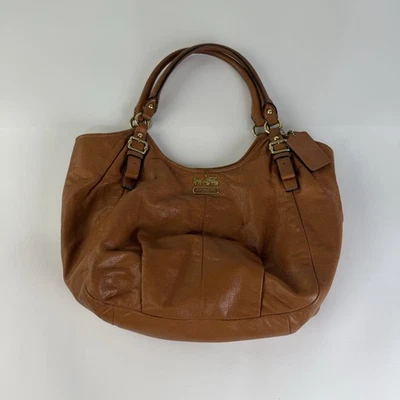 Coach 16503 Brown Madison Maggie Hobo Tote Vintage Y2K Bag Leather Retro Purse - Image 1 of 4