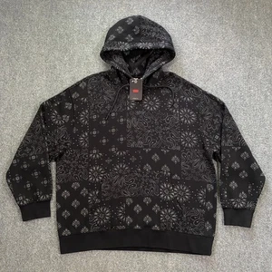 Sudadera con Capucha Levi's Jenson Bandana Adulto Mediana Calce Relajado Negra Gris Retazos Para Hombres - Imagen 1 de 20
