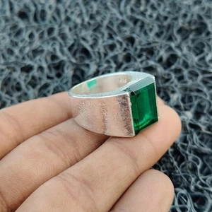 Anillo de plata de ley 925 hecho a mano anillo de compromiso regalo anillo de piedras preciosas R57 - Imagen 1 de 5