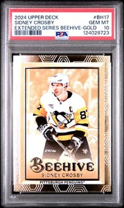2024-25 Upper Deck Extended #BH17 Beehive Gold Sidney Crosby PSA 10 Gem Mint - Picture 1 of 2