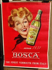 Affiche originale BOSCA Canelli Vermouth from Italia /RS53 - Picture 1 of 3