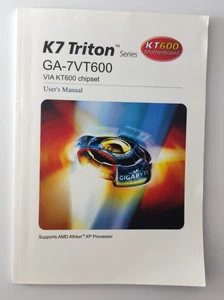 Gigabyte K7 Triton GA-7VT600 Via KT600 user manual - Picture 1 of 1