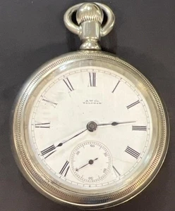 1886 Waltham 18s Pocket Watch Philidelphia Case Co Silverode Case - Picture 1 of 7
