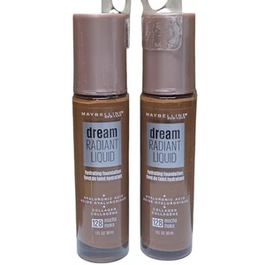 Base líquida Maybelline Dream Radiant #128 Mocha - Lote de 2 - Imagen 1 de 7