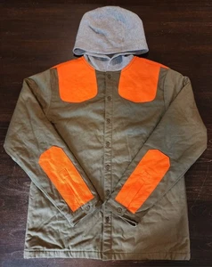 Cabelas Shooting Hunting Shirt Men's Size XL Button Up Shoulder Pad Hooded - Picture 1 of 4