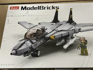 Sluban Modellbausteine M38-B0755 F-14 Tomcat Jagdflugzeug - Bild 1 von 5
