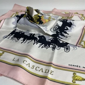 2504-165 Hermes Carre 90 Scarf Pink Multicolor - Imagen 1 de 4