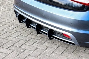 RARE Performance Rear Bumper diffuser addon with ribs / fins For Audi A1 8X - Picture 1 of 12