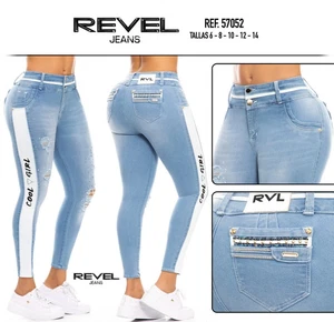 REVEL JEANS COLOMBIANOS GR 3 PUSH UP LEVANTA COLA BUTT LIFT SEXY BBL EFFEKT - Bild 1 von 3