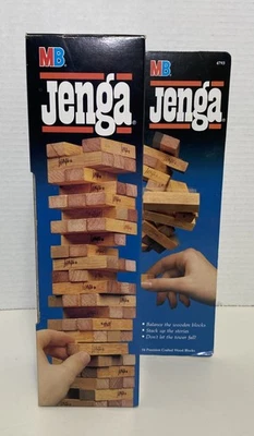 VINTAGE Original JENGA Classic Game 1986/Complete/MB Brand New Never Opened  - Image 1 of 4