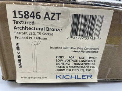 Kichler 15846 AZT 12V Right Angle Path Light in Architectural Bronze - Image 1 of 2