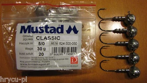 5 MUSTAD JIGKÖPFE GR. 5/0 -30g FÜR KOPYTO HIT ! - Bild 1 von 1