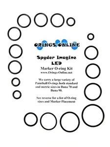 Spyder Imagine LED Paintball Marker O-ring Oring Kit x 4 reconstrucciones / kits - Imagen 1 de 1
