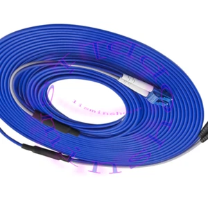 20m Armored Single-mode LC to ST UPC Duplex Fiber Optic Cable 9/125 Patch Cord - Afbeelding 1 van 1