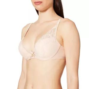Chantelle Damen Orangerie Bügel Spitze Plunge BH Haut Rose Größe 32DD 1047 - Bild 1 von 3