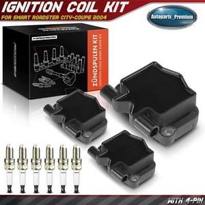 Kit de 3 bobinas de encendido y 6 bujías de iridio y platino para Smart Roadster 2004 - Imagen 1 de 9