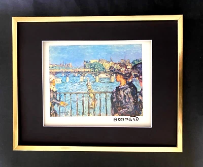 PIERRE BONNARD + IMPRESIÓN FIRMADA IMPRESIONANTE 1948 + ENMARAÑADO Y ENMARCADO + ¡CÓMPRALO AHORA!! Foto 1 de 3