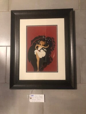 Bellas Artes Erte Bailarina Enmarcada Original #22/300 Foto 1 de 4
