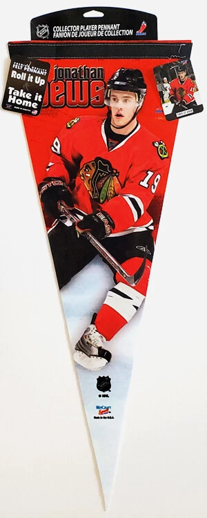 JONATHAN TOEWS Chicago Blackhawks Premium Felt LE/2008 Vintage Collector PENNANT Foto 1 de 1