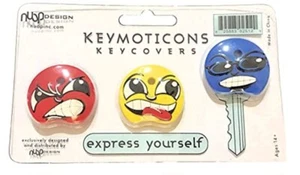 Juego de 3 fundas para llaves Keymoticons de Nuop Designs - Express Yourself NUEVO - Imagen 1 de 1