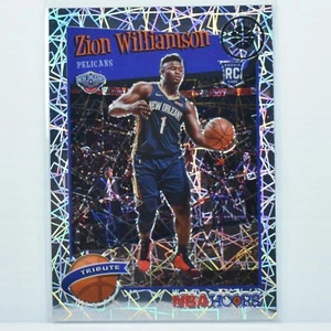 2019-20 Panini NBA Hoops Premium Tribute Laser RC Zion Williamson Pelicans #296 - Picture 1 of 2