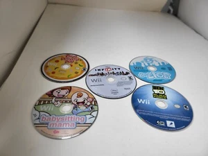 5 LOT Nintendo Wii games De Blob/Ben  10/Babysitting mama/Pizza boy/infinity i19 - Picture 1 of 8