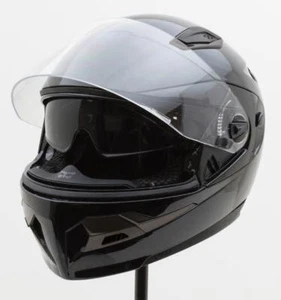 Tantra Full Face Helmet Flip Down Sunshade Visor Gloss Black * M * MEDIUM Harley - Picture 1 of 6