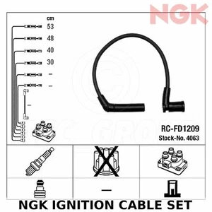 Ngk Câble Allumage Set (Câbles HT ) - Stk N° :4063 , Pièce N° : RC-FD1209 - Bild 1 von 1