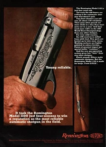 Escopeta Remington Modelo 1100 1967 ""Young Confiable"" anuncio en color original - Imagen 1 de 1