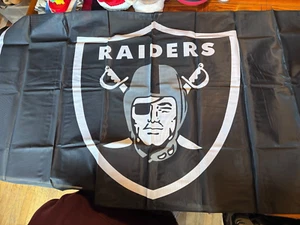 Raiders Flag 3X5 Las Vegas Raider Logo Banner NFL Football FREE Shipping - Picture 1 of 1