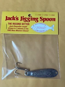 1980er Jahre NOS Jack’s Jigging Spoon Köder Jack Chancellor - Bild 1 von 2