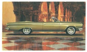 1964 DODGE Custom 88 CONVERTIBLE - Original Issue Ad Postcard - Scarce - Picture 1 of 2