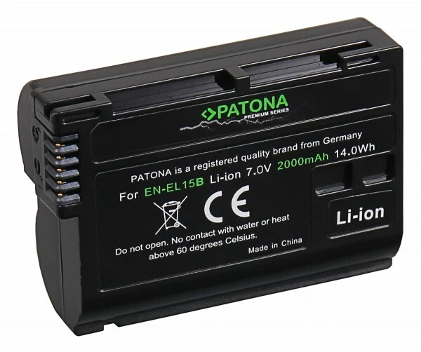 Patona Premium Akku für Nikon D7500, D600, D610, D750, D800, D800E - EN-EL15-B