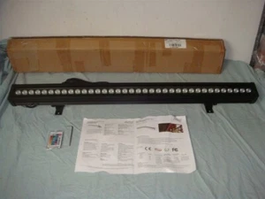 ATCD 144 WATT RGBW 36 LED 40" LUCE RONDELLA DA PARETE LUNGA CON TELECOMANDO - Foto 1 di 11