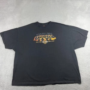 Harley Davidson Camicia Uomo 5XL Texas Motociclisti Biker Doppio Lato Logo - Foto 1 di 15