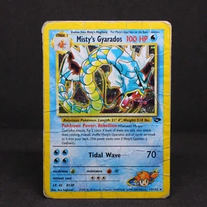 🔥 MISTY'S GYARADOS HOLO RARE | GYM CHALLENGE 13/132 | HEAVILY PLAYED PR 🔥 - Picture 1 of 3